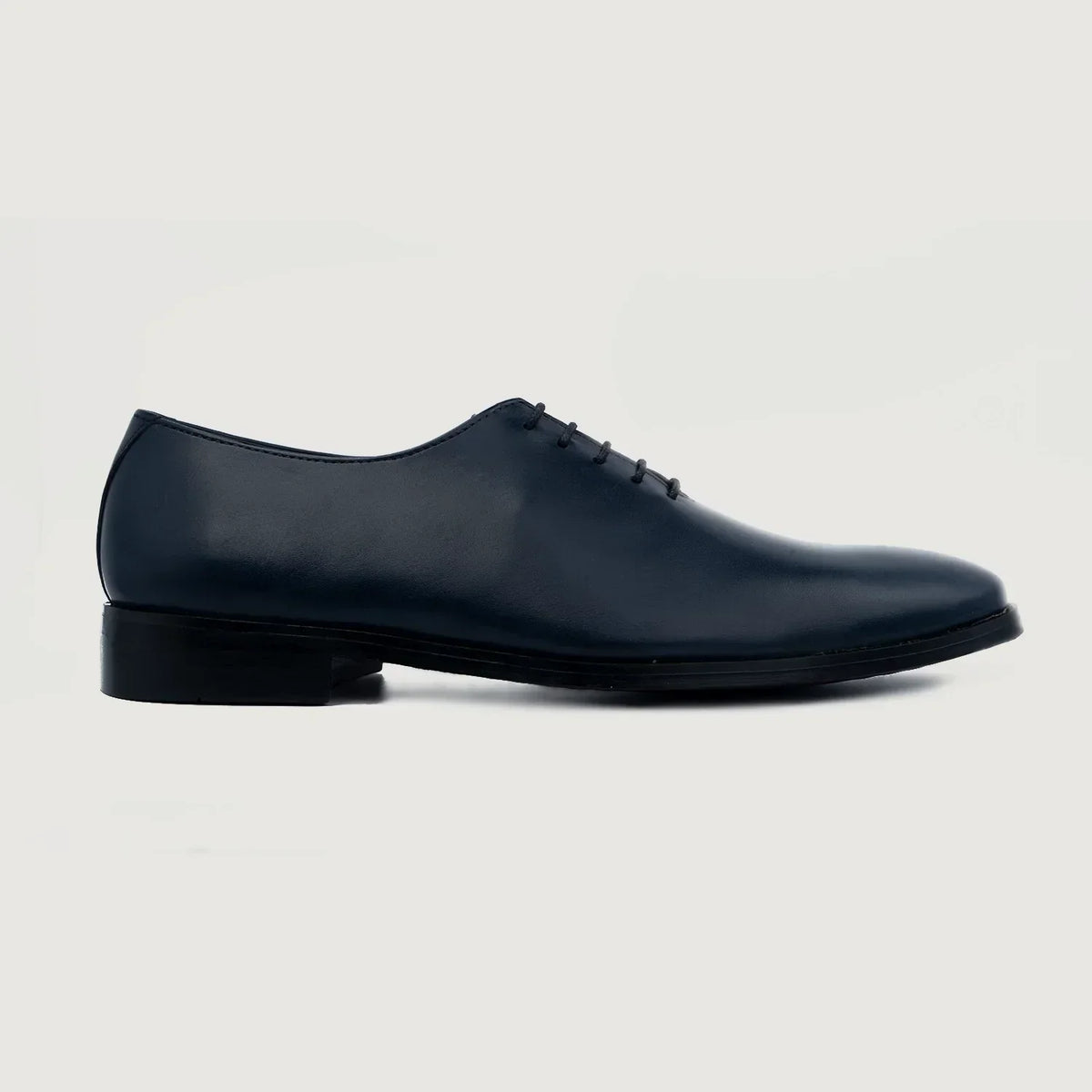 Director Wholecut Midnight Blue Leather Shoes - men's shoes in midnight blue genuine leather, view 2