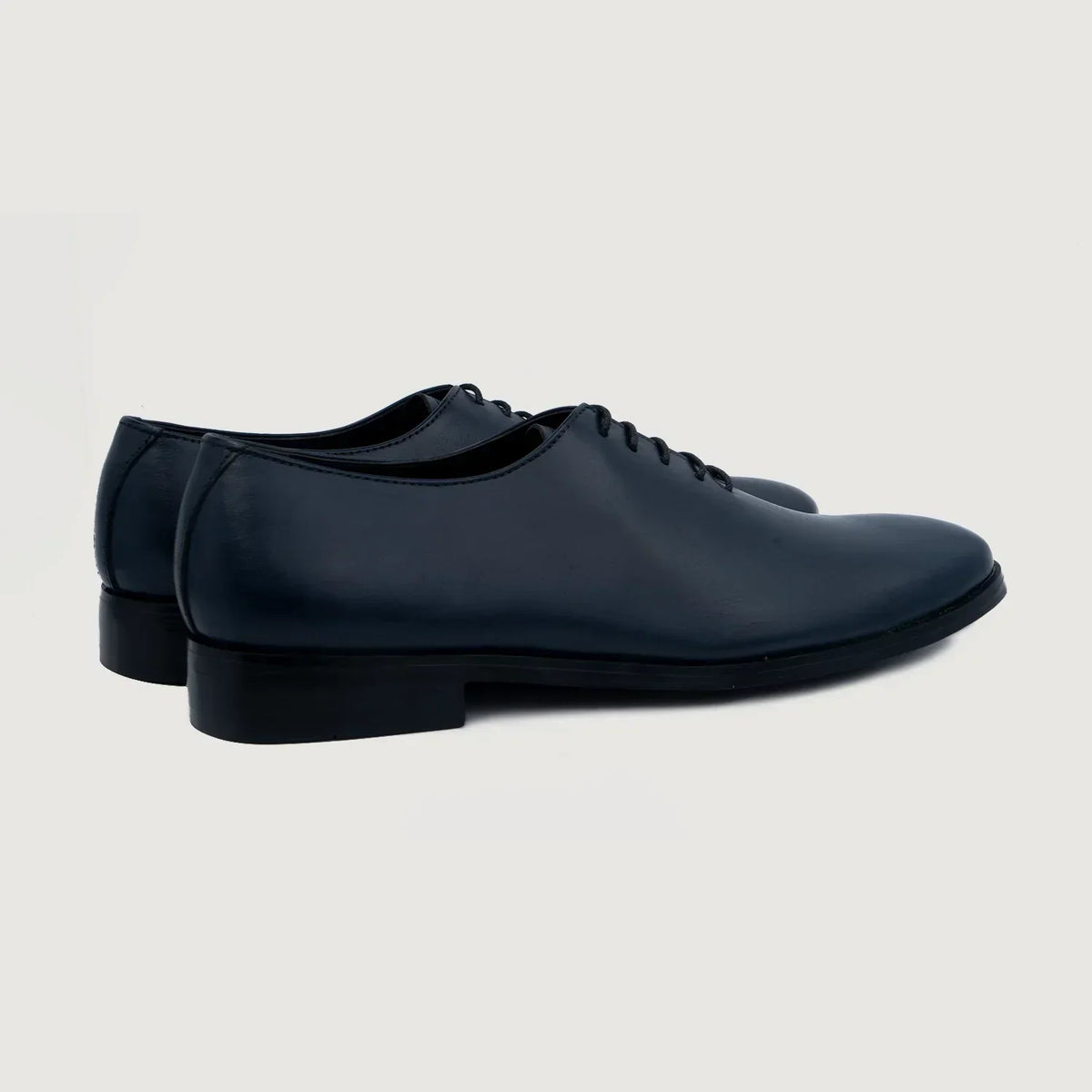 Director Wholecut Midnight Blue Leather Shoes - men's shoes in midnight blue genuine leather, view 4