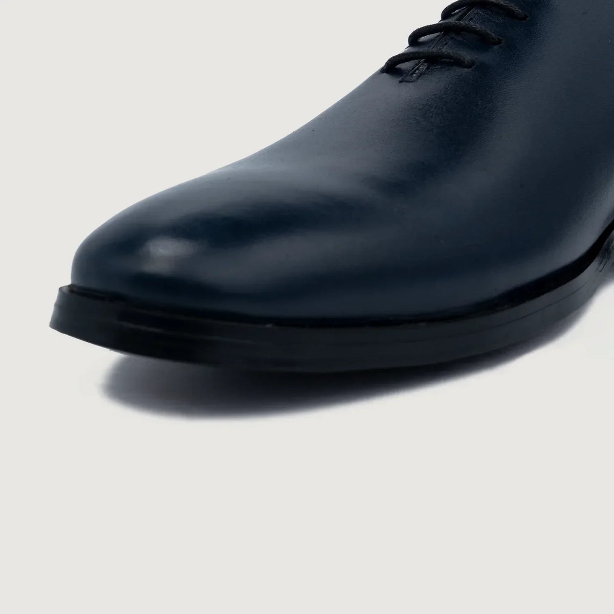 Director Wholecut Midnight Blue Leather Shoes - men's shoes in midnight blue genuine leather, view 5