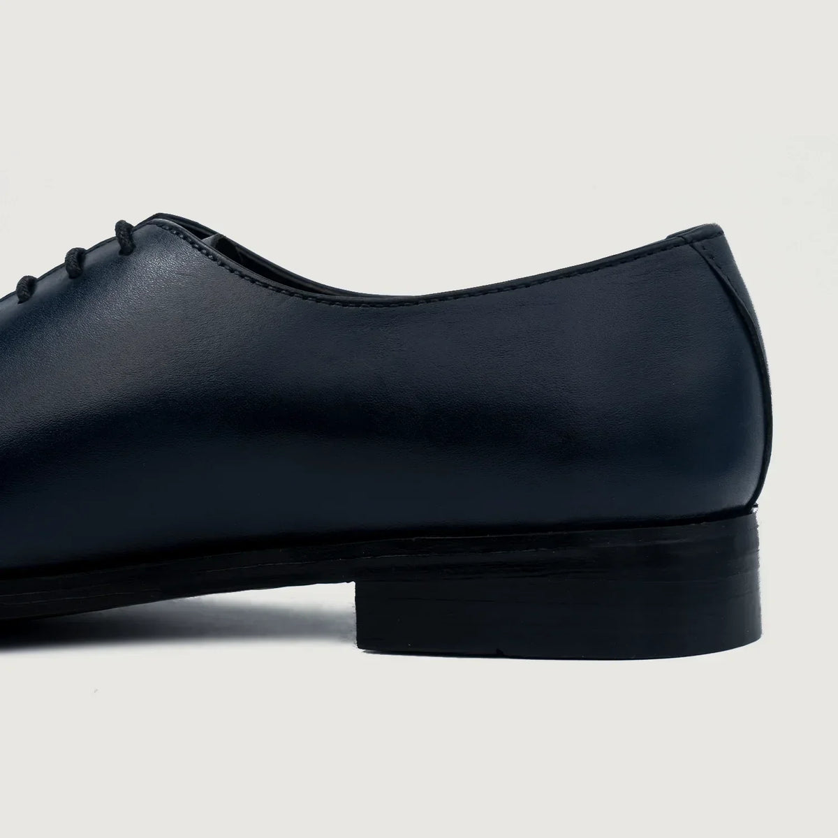 Director Wholecut Midnight Blue Leather Shoes - men's shoes in midnight blue genuine leather, view 6