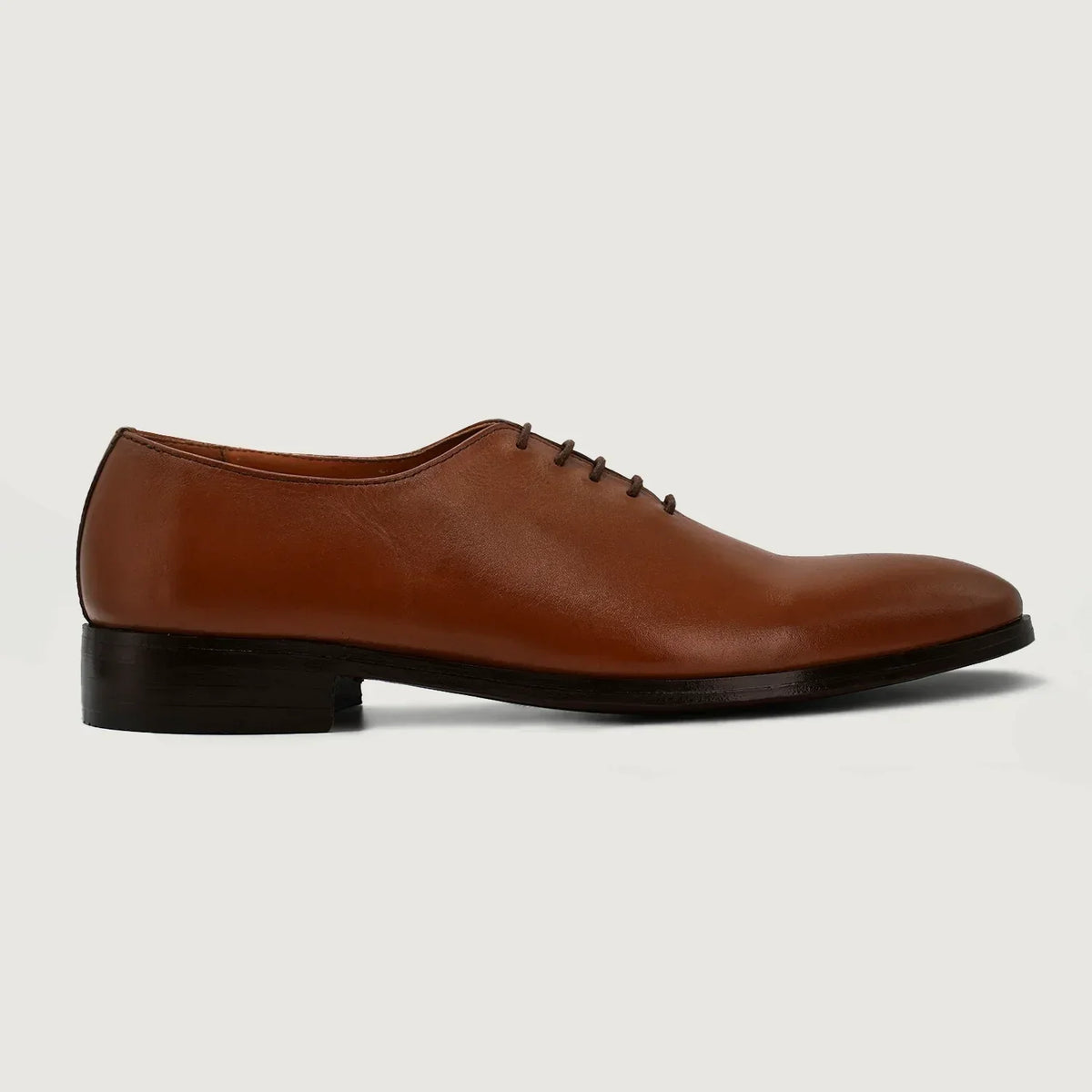 Director Wholecut Tan Leather Shoes - men's shoes in tan genuine leather, view 2
