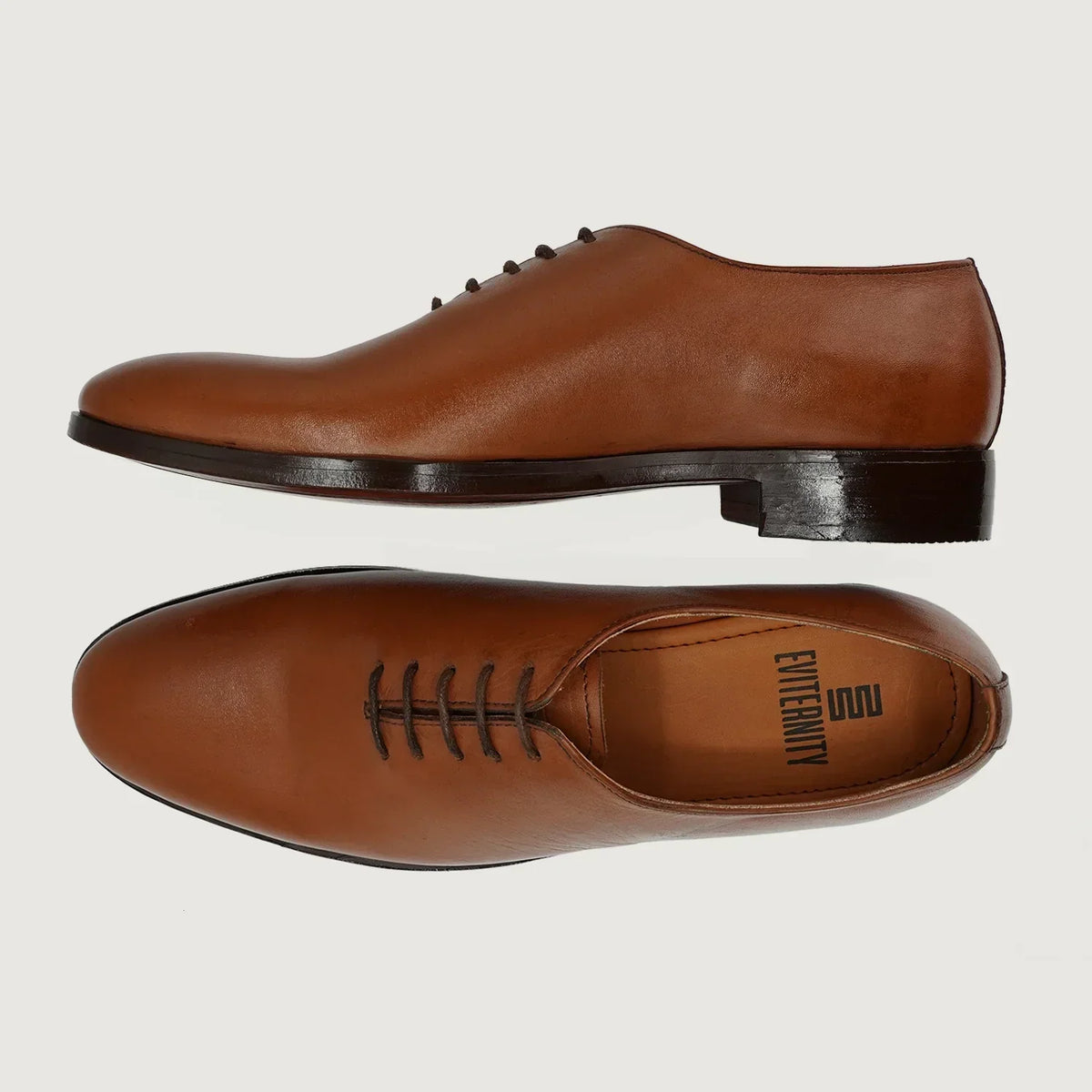 Director Wholecut Tan Leather Shoes - men's shoes in tan genuine leather, view 3