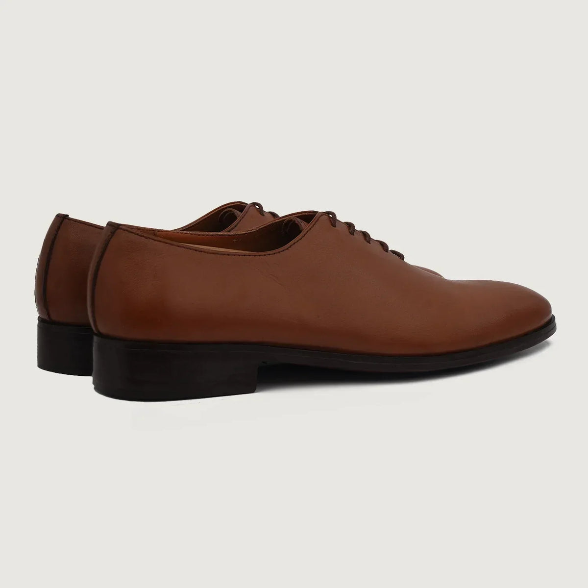 Director Wholecut Tan Leather Shoes - men's shoes in tan genuine leather, view 4