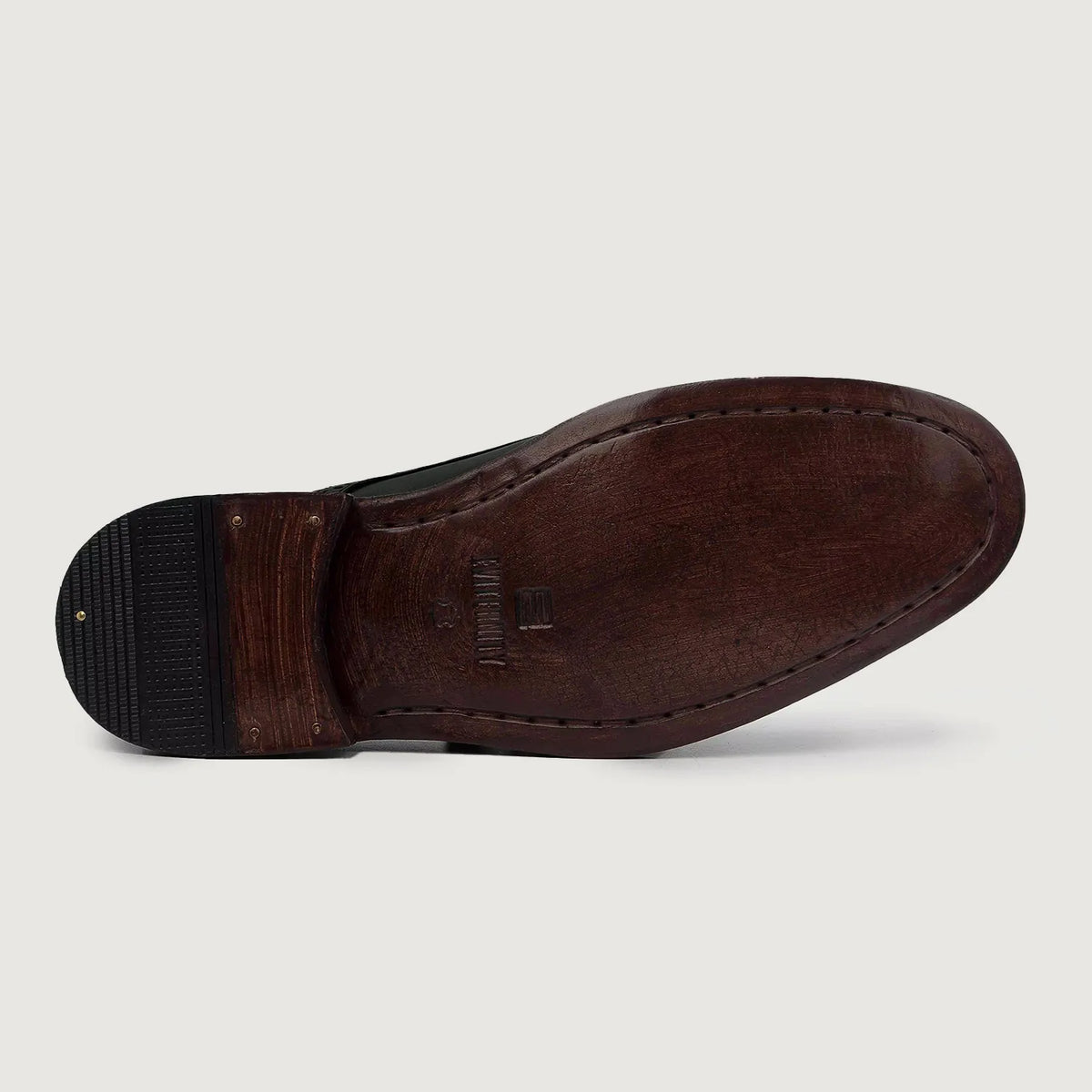 Dirk Brogues Derby Black Leather Shoes - men's shoes in black genuine leather, view 6