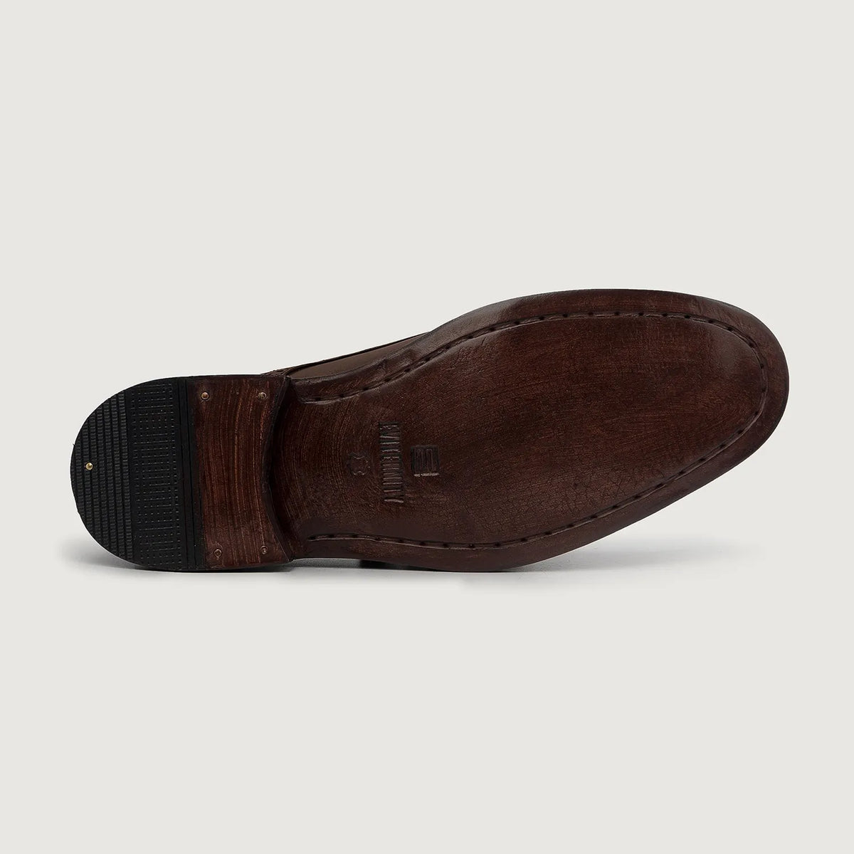 Dirk Brogues Derby Brown Leather Shoes - men's shoes in brown genuine leather, view 6