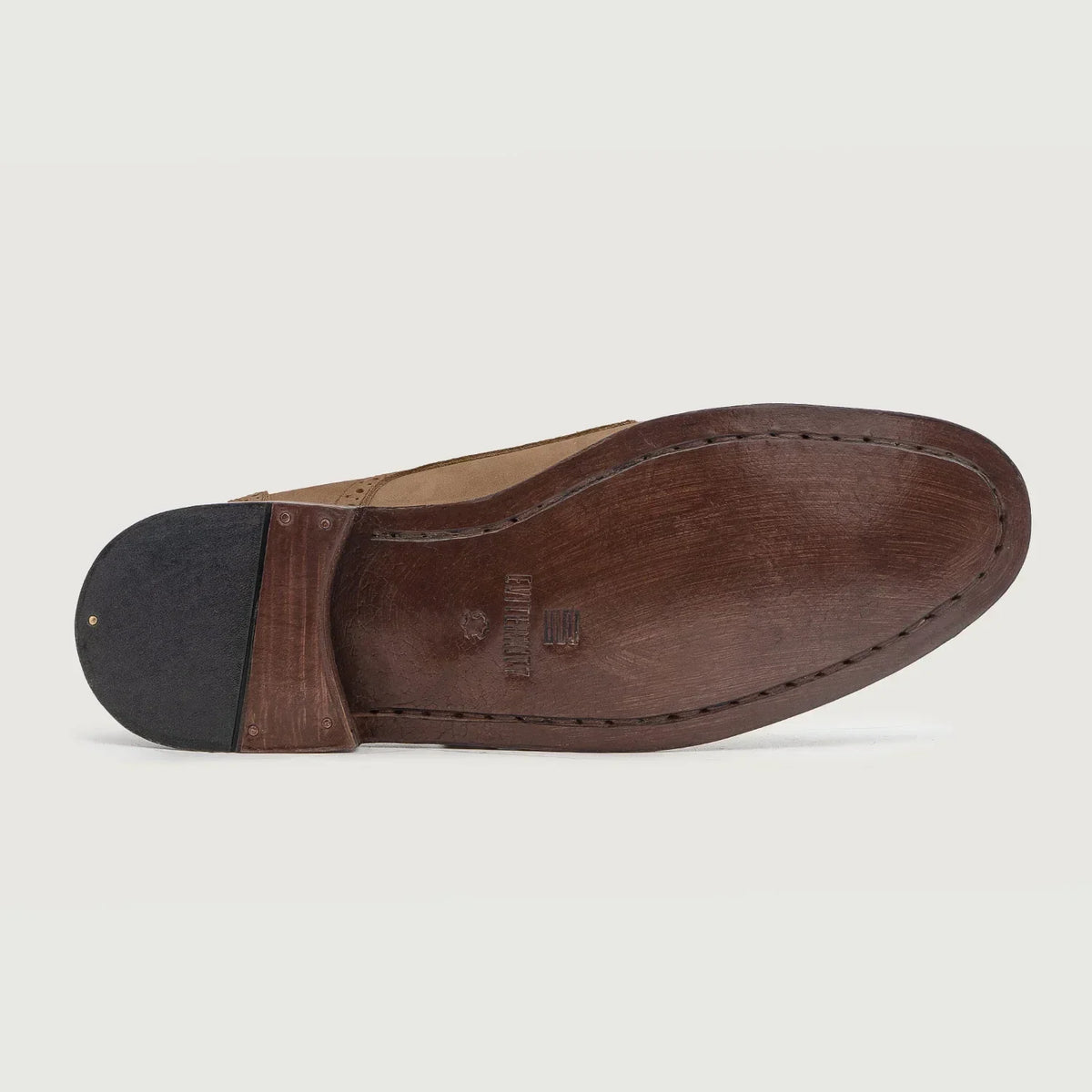 Dirk Brogues Derby Brown Nubuck Leather Shoes - men's shoes in brown nubuck leather, view 6