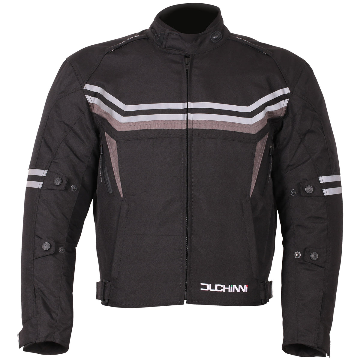 Duchinni Archer Textile Jacket - Black / Gun - Duchinni motorcycle jacket, view 1