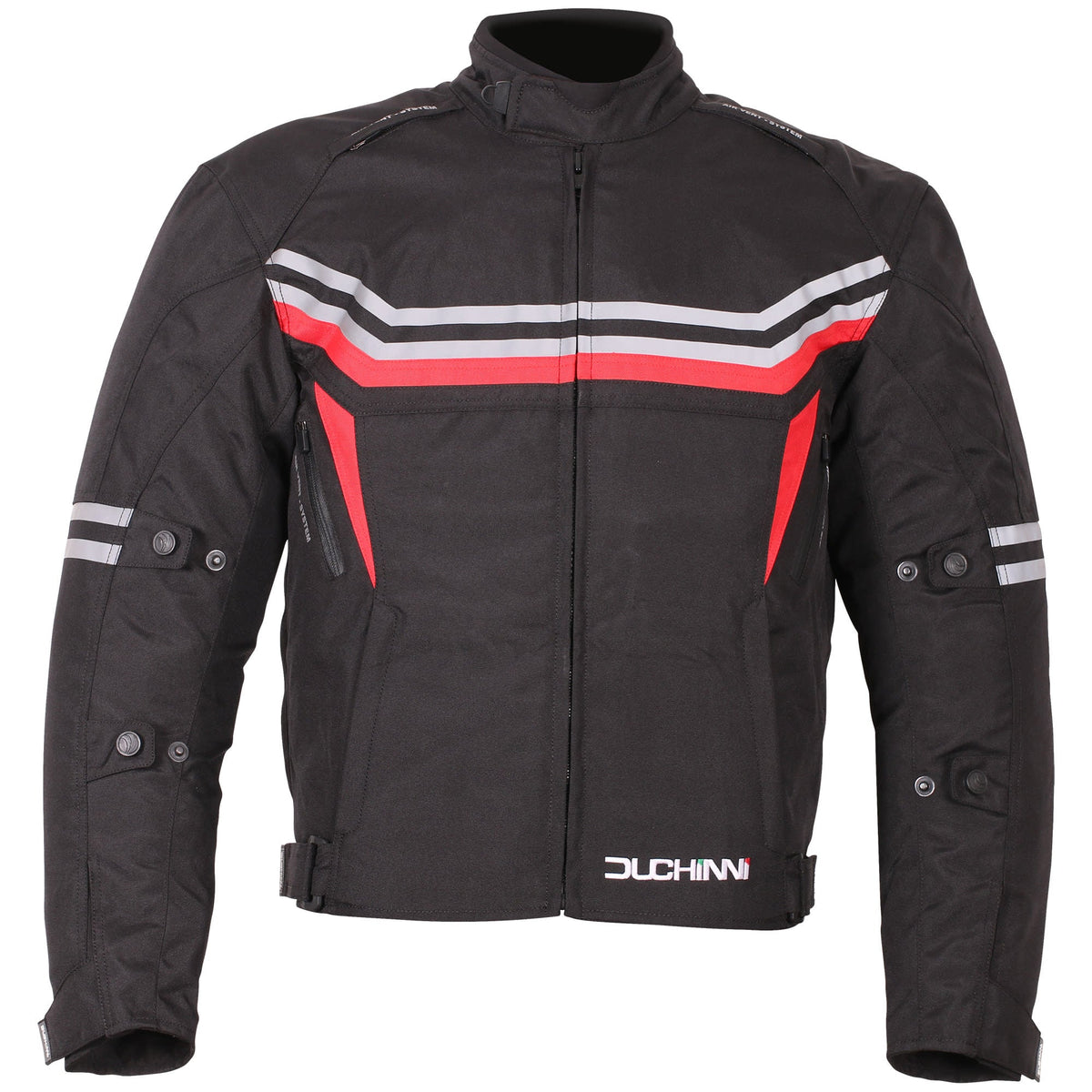 Duchinni Archer Textile Jacket - Black / Red - Duchinni motorcycle jacket, view 1