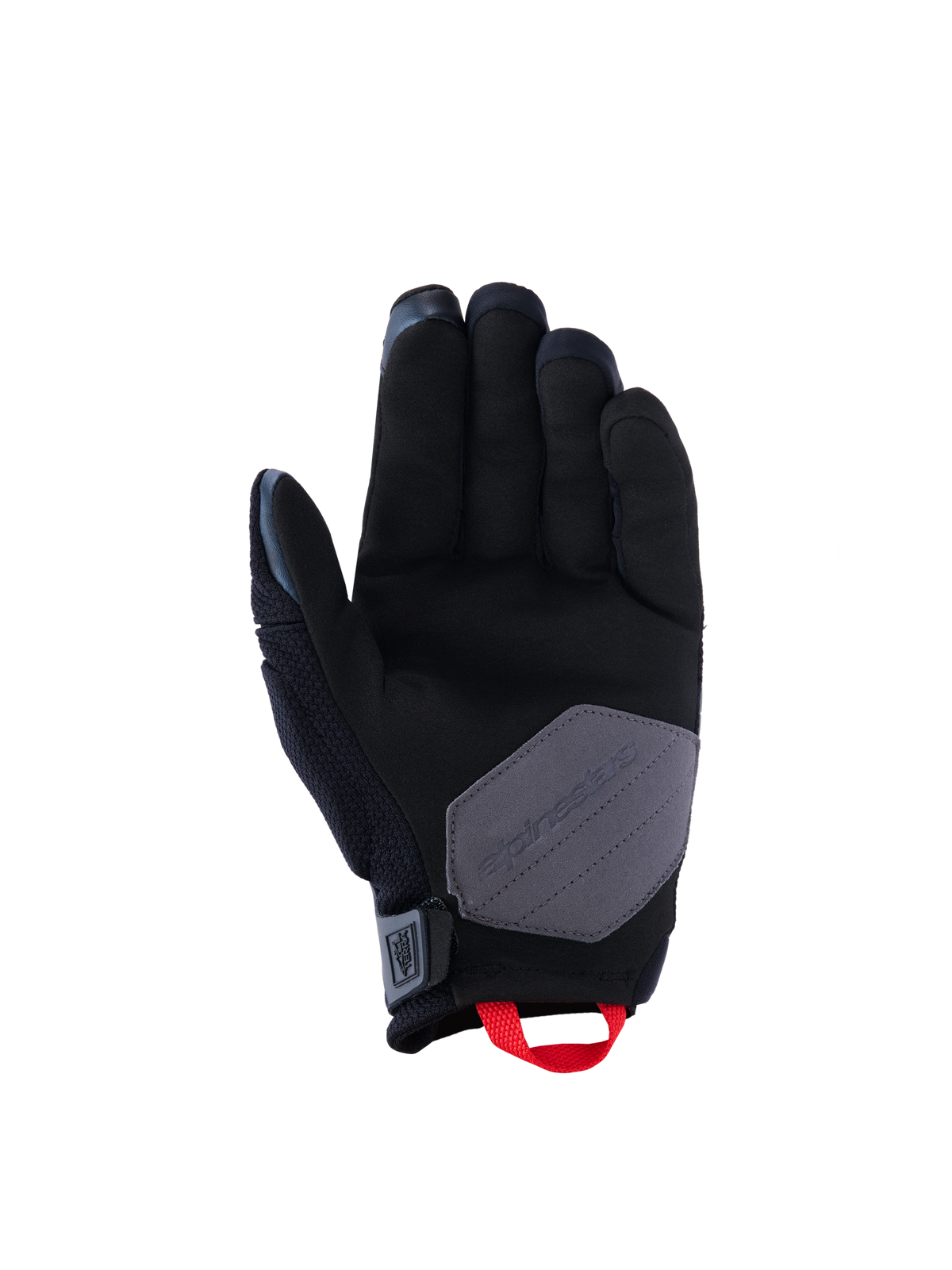 Durack Gloves - Black/Deep Gray/Bright Red - Alpinestars motorcycle gloves, view 2