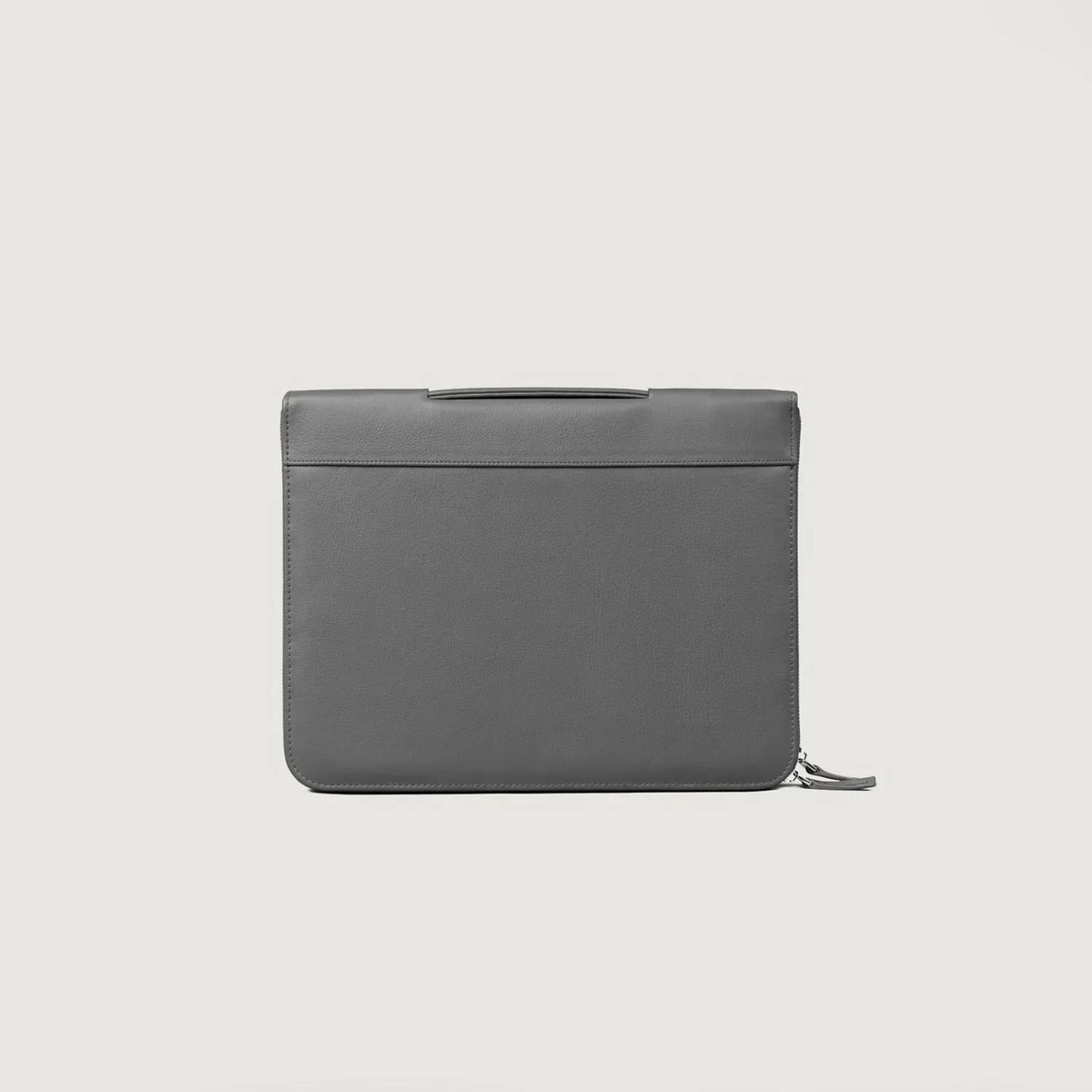 Brex Eclectic Grey Leather Folio Organizer - grey leather folio organizer, view 1