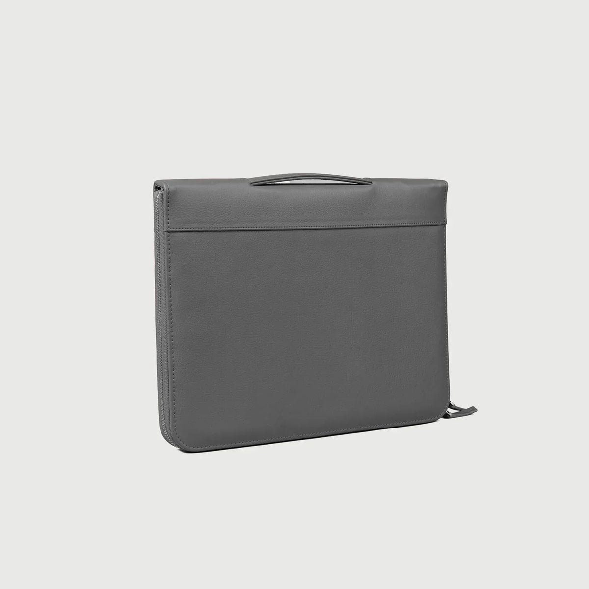 Brex Eclectic Grey Leather Folio Organizer - grey leather folio organizer, view 2