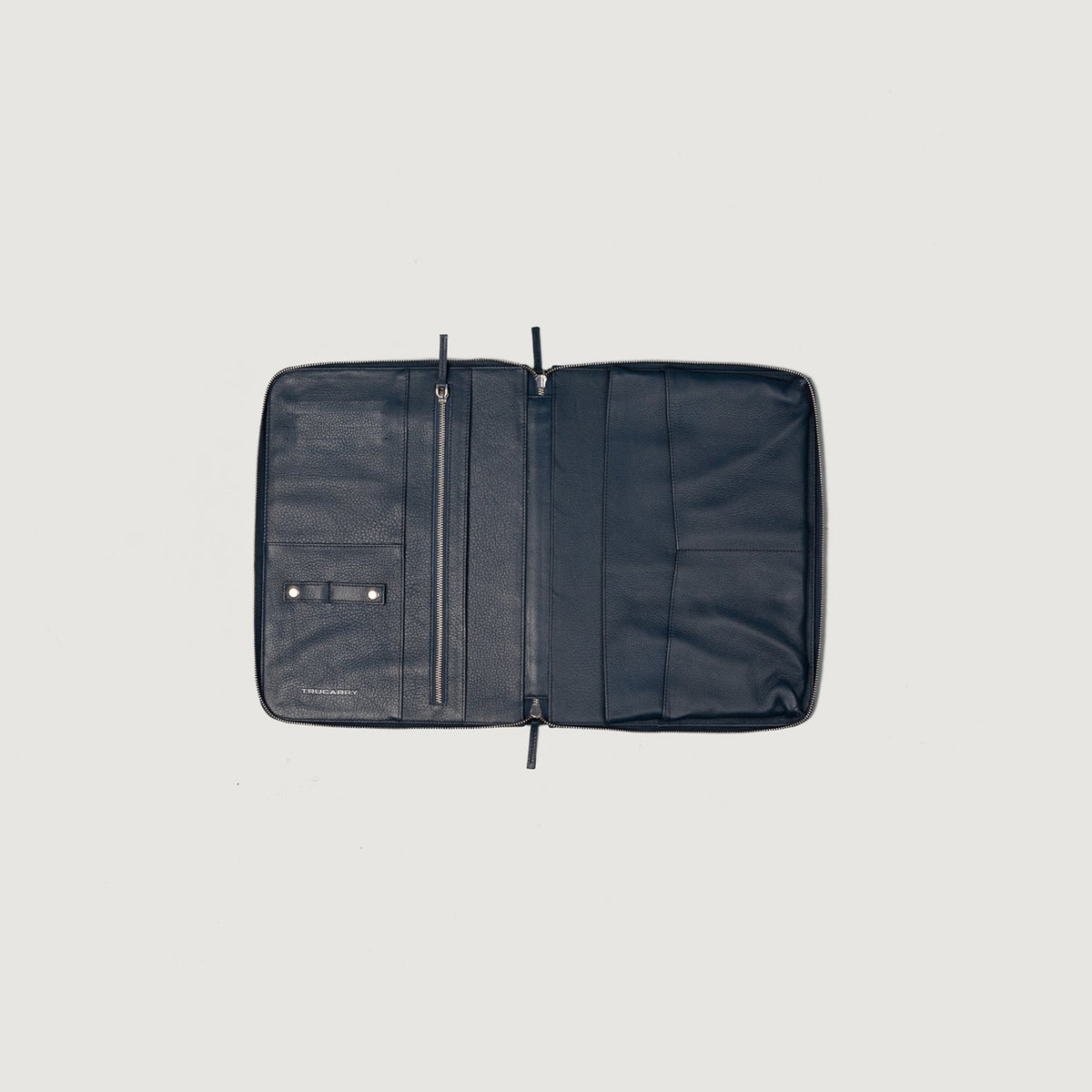 Brex Eclectic Midnight Blue Leather Folio Organizer - midnight blue leather folio organizer, view 4