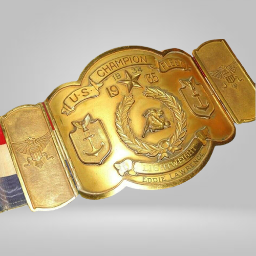 Eddie Lawrence 1934 US Fleet Lightweight Champion Inspired Belt Wrestling Championship - photo 1 of 1 | Brex International