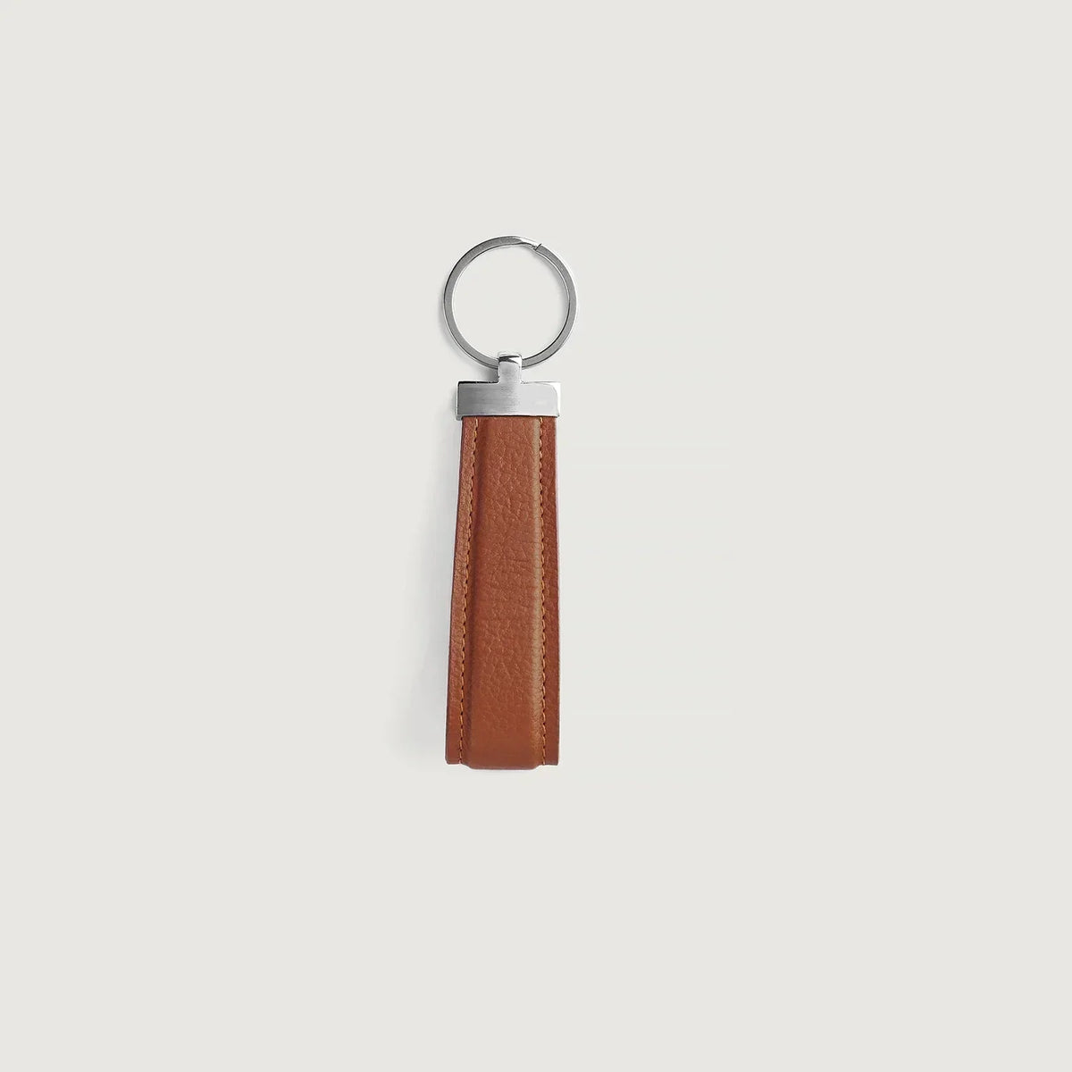 Brex Elroy Brown Leather Keychain - brown leather keychain, view 1