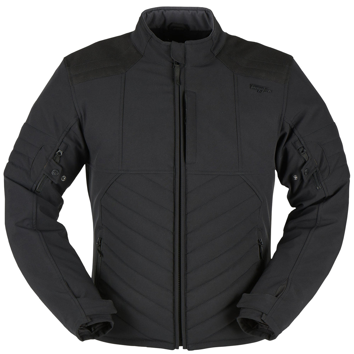 Brex International Furygan Ice Track Textile Jacket - Black - short unisex and men's textile motorcycle jacket in black