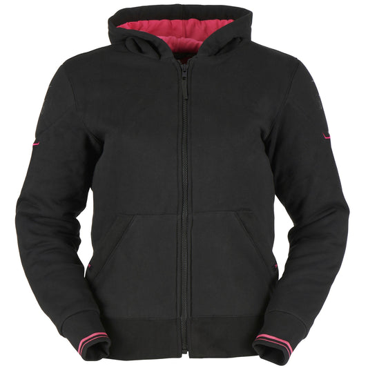 Furygan Ladies Luxio Evo Textile Jacket - Black / Pink - Furygan motorcycle jacket, view 1