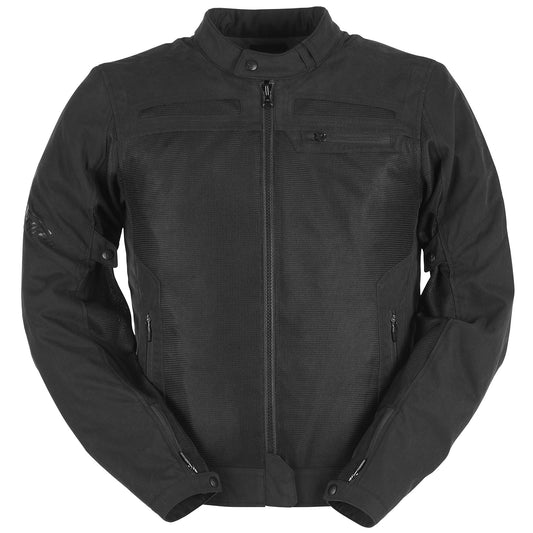 Furygan TX Furyo Vented Textile Jacket - Black - Furygan motorcycle jacket, view 1