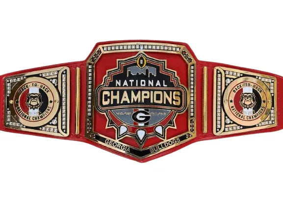 Georgia Bulldogs Super Bowl NFL Championship Inspired Collectible Title Belt - photo 1 of 6 | Brex International