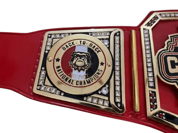 Georgia Bulldogs Super Bowl NFL Championship Inspired Collectible Title Belt - photo 2 of 6 | Brex International