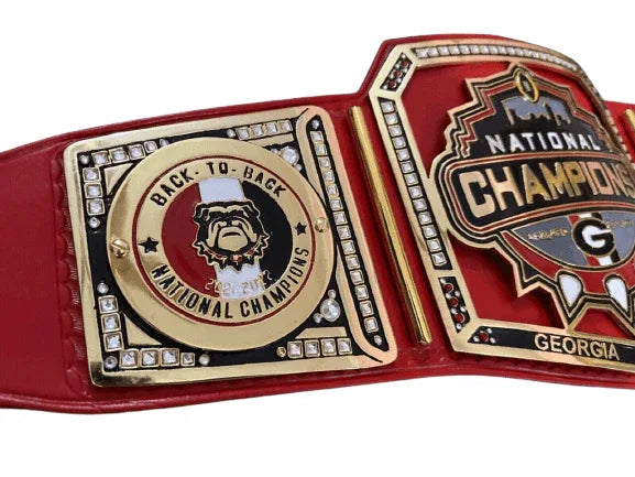 Georgia Bulldogs Super Bowl NFL Championship Inspired Collectible Title Belt - photo 4 of 6 | Brex International