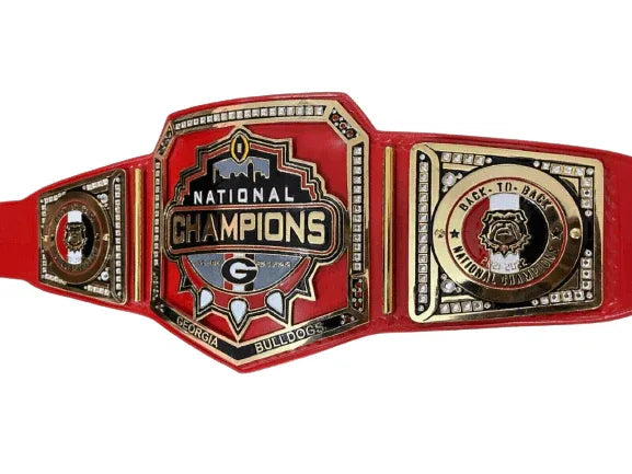 Georgia Bulldogs Super Bowl NFL Championship Inspired Collectible Title Belt - photo 5 of 6 | Brex International