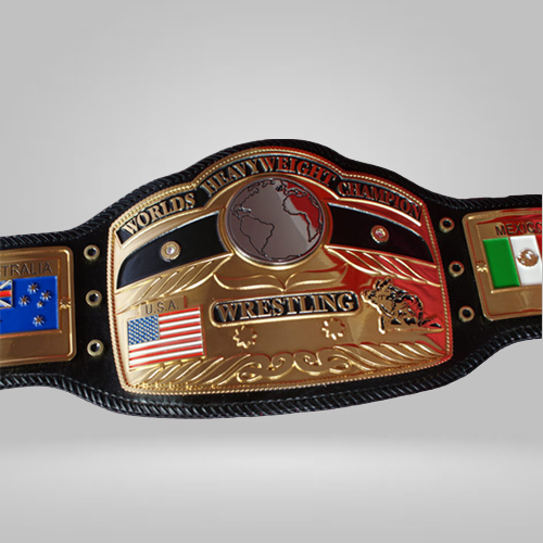 Globe Style Inspired Belt In Gold with Buttons - photo 1 of 2 | Brex International