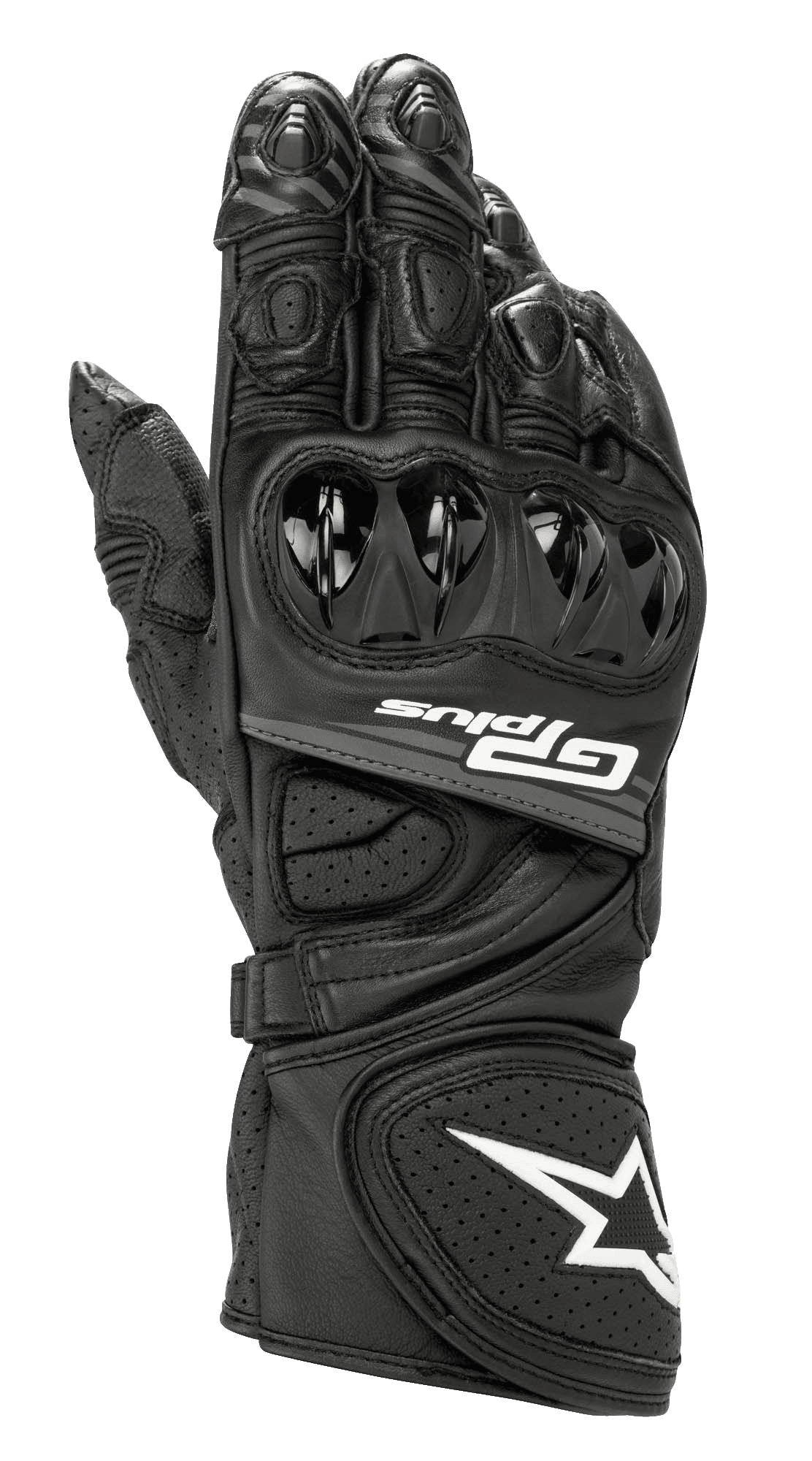 GP Plus R V2 Gloves - Black - Alpinestars motorcycle gloves, view 1