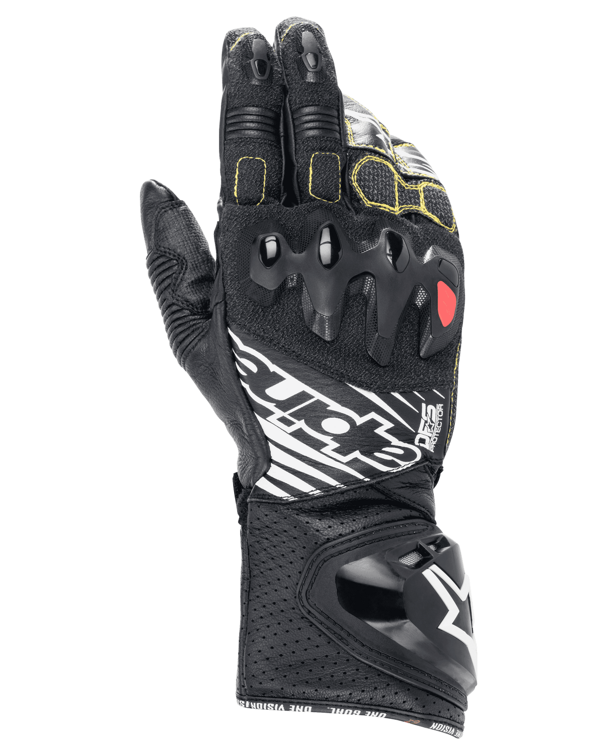 GP Tech V2 Gloves - Black/White - Alpinestars motorcycle gloves, view 1