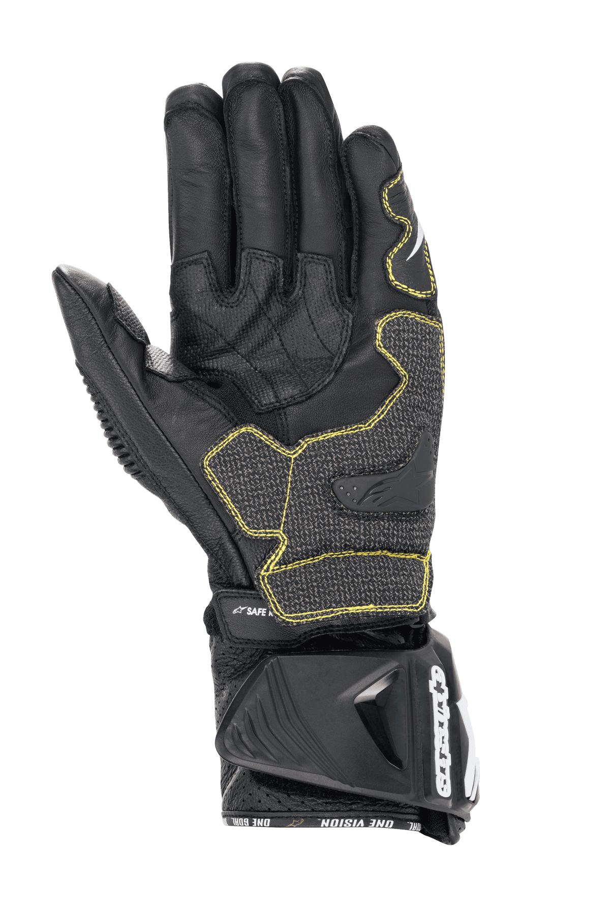 GP Tech V2 Gloves - Black/White - Alpinestars motorcycle gloves, view 2