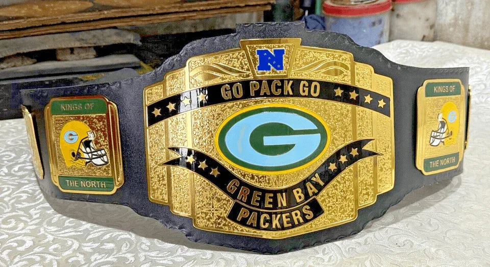 Green Bay Packers NFL Championship Wrestling Inspired Belt Brass Alloy - photo 3 of 10 | Brex International