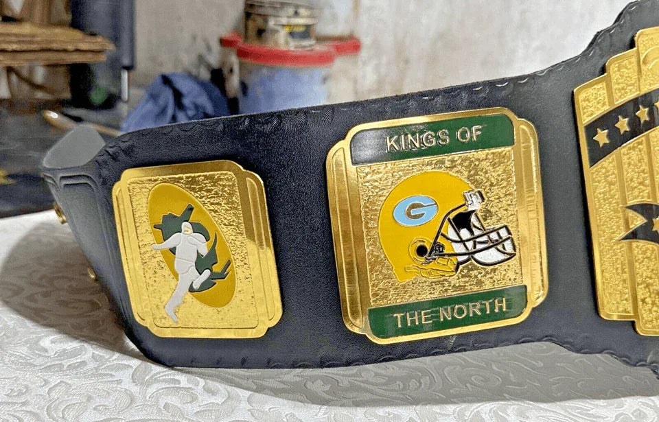 Green Bay Packers NFL Championship Wrestling Inspired Belt Brass Alloy - photo 5 of 10 | Brex International