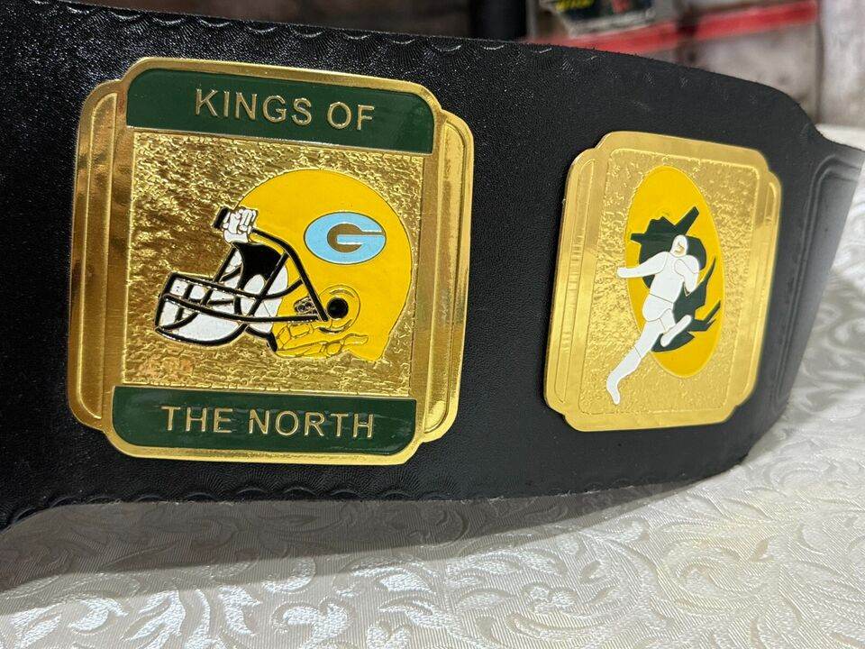 Green Bay Packers NFL Championship Wrestling Inspired Belt Brass Alloy - photo 6 of 10 | Brex International