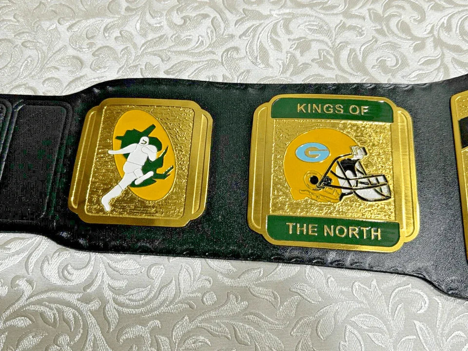 Green Bay Packers NFL Championship Wrestling Inspired Belt Brass Alloy - photo 7 of 10 | Brex International