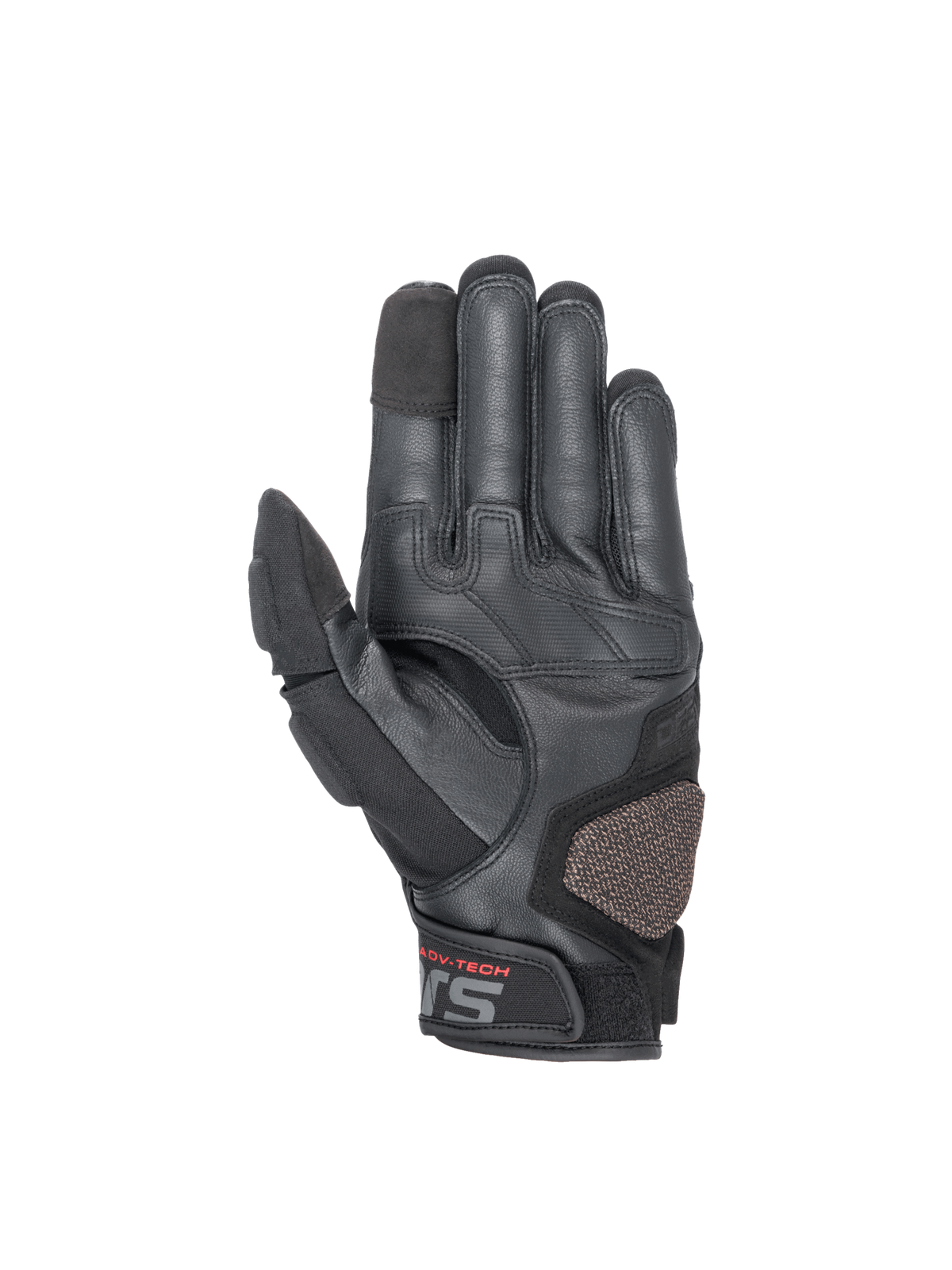 Halo Leather Gloves - Black - Alpinestars motorcycle gloves, view 2
