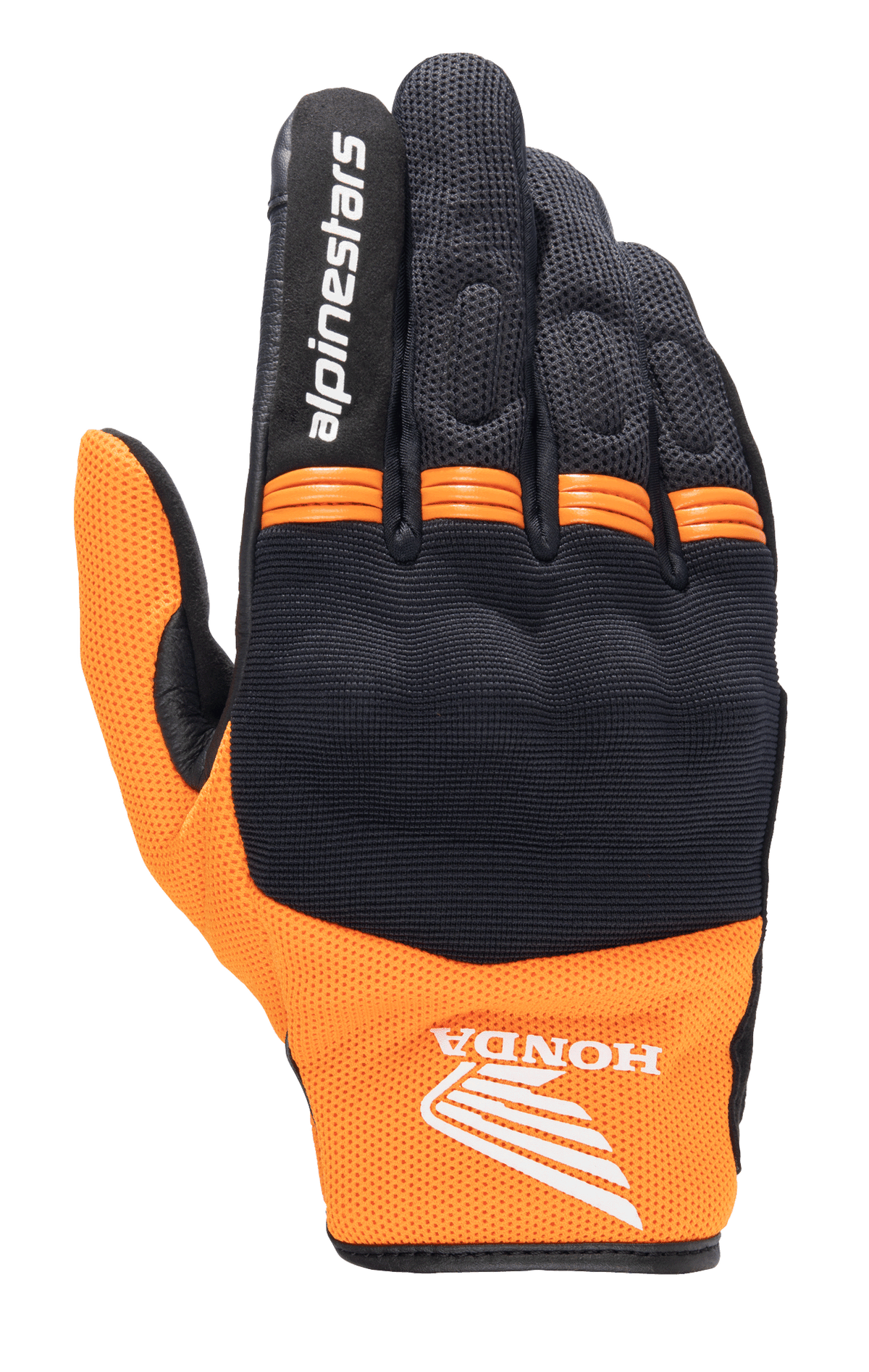 Honda Copper Glove - Black/Orange - Alpinestars motorcycle gloves, view 1