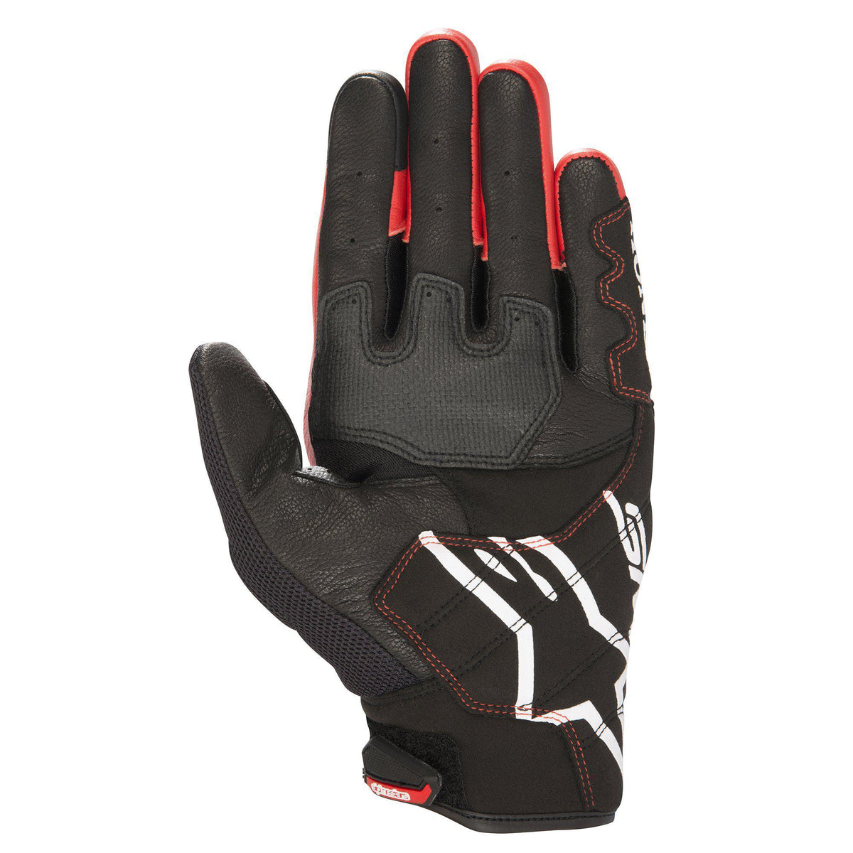 Honda SMX-2 Air Carbon V2 Gloves - Black/Red- Honda - Alpinestars motorcycle gloves, view 2