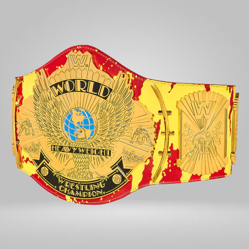 Hulk Hogan “Hulkamania” Signature Series Wrestling Championship Replica Inspired Title Belt - photo 2 of 4 | Brex International