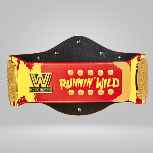 Hulk Hogan “Hulkamania” Signature Series Wrestling Championship Replica Inspired Title Belt - photo 4 of 4 | Brex International