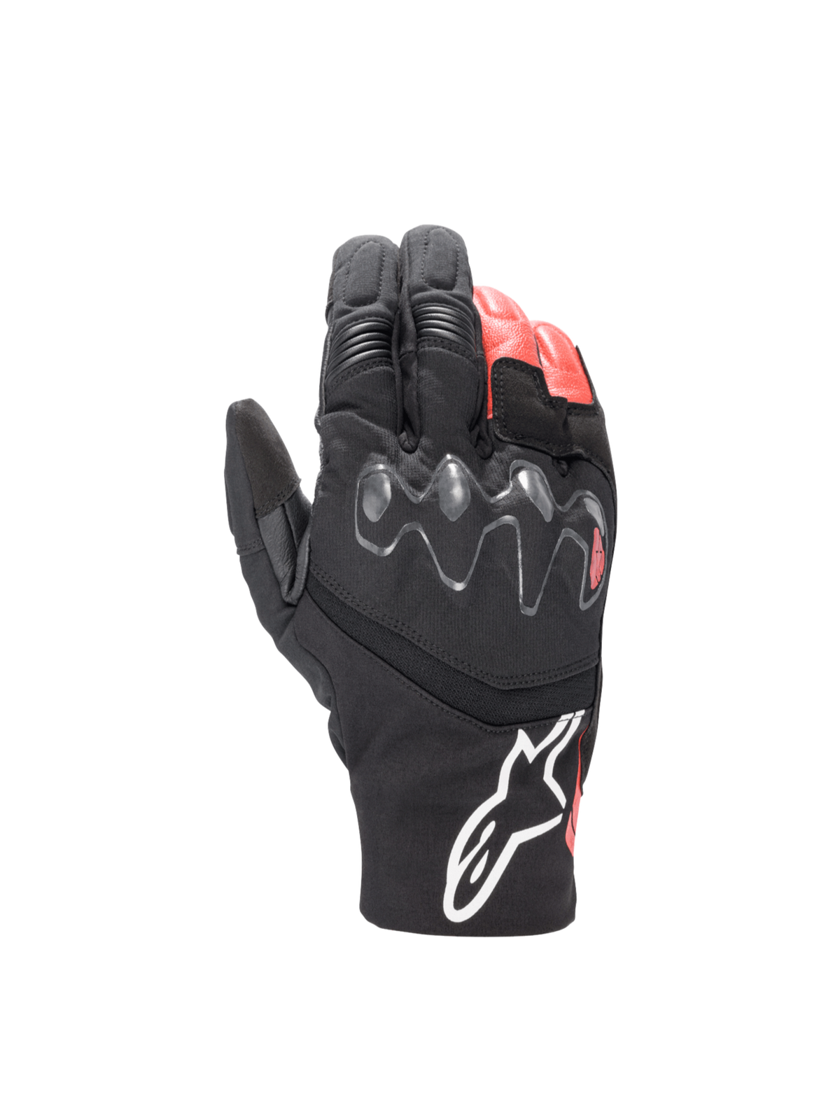 Hyde XT Drystar® XF Gloves - Black/Bright Red - Alpinestars motorcycle gloves, view 1