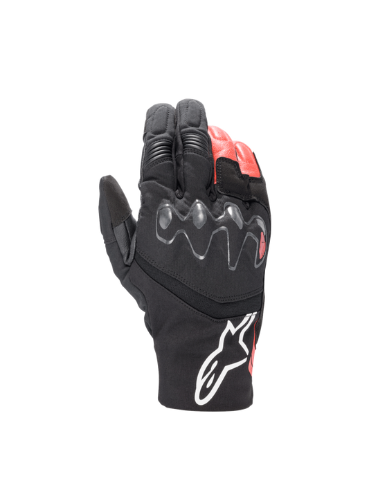 Hyde XT Drystar® XF Gloves - Black/Bright Red - Alpinestars motorcycle gloves, view 1
