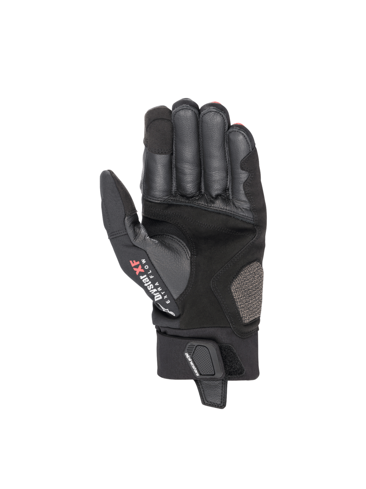 Hyde XT Drystar® XF Gloves - Black/Bright Red - Alpinestars motorcycle gloves, view 2
