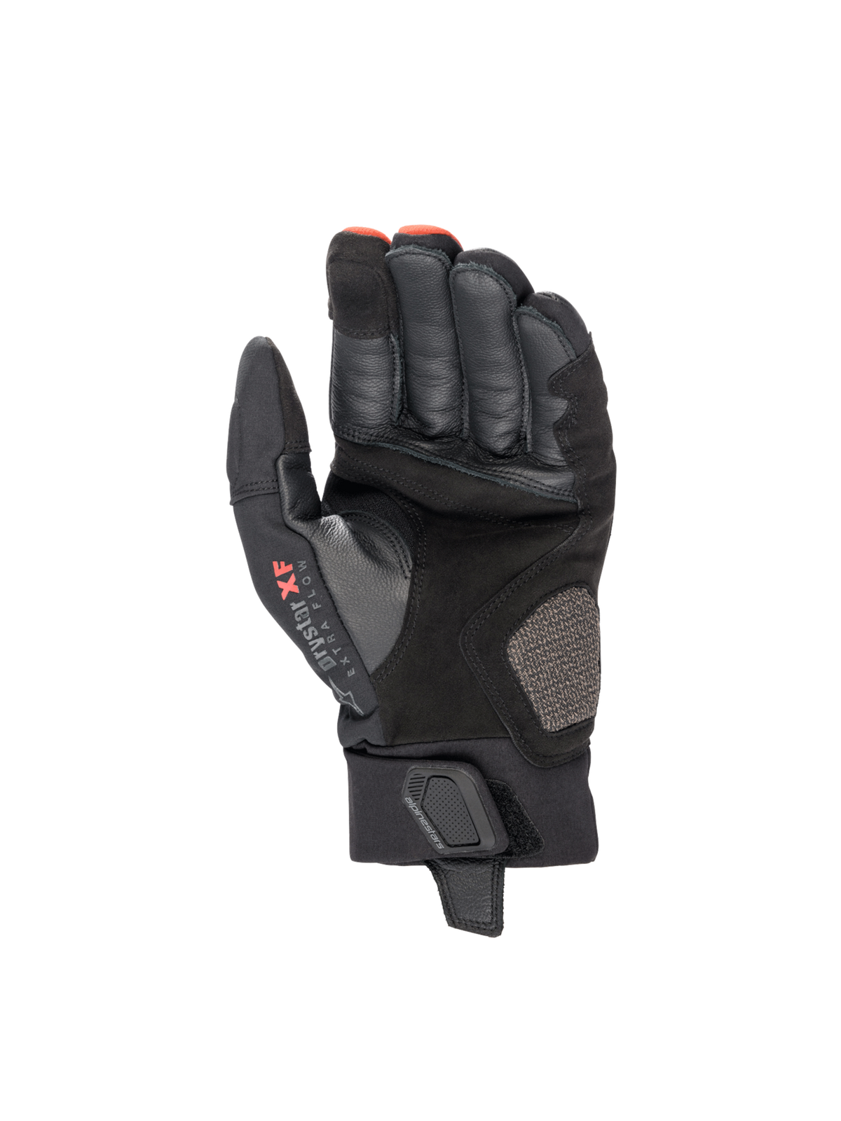 Hyde XT Drystar® XF Gloves - Fire Red/Black - Alpinestars motorcycle gloves, view 2