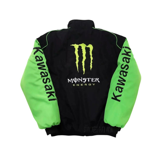 Brex Kawasaki Monster Energy Vintage Racing Jacket Black Green - racing jacket, view 1 | Brex International