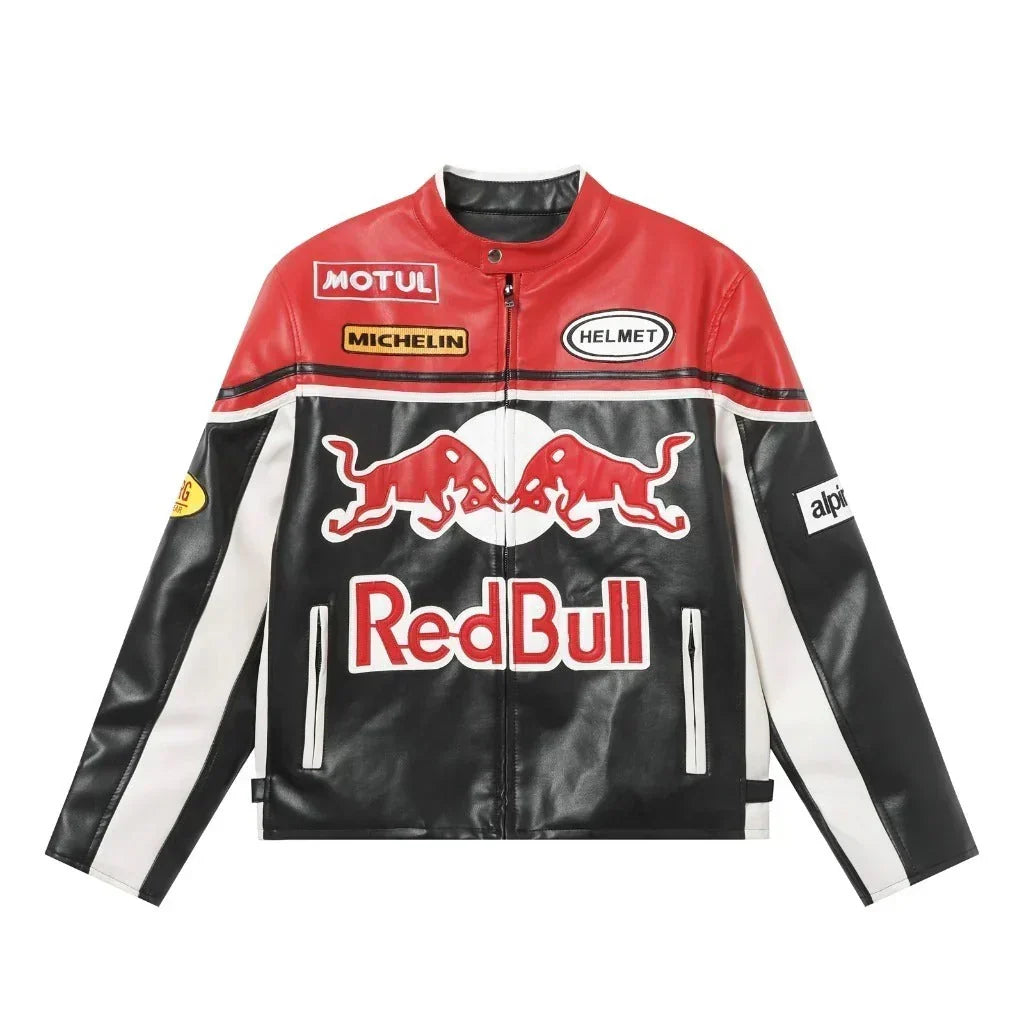 Brex Red Bull Racing Vintage Leather Jacket – Classic Motorsport Edition - racing jacket, view 1 | Brex International