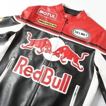 Brex Red Bull Racing Vintage Leather Jacket – Classic Motorsport Edition - racing jacket, view 3 | Brex International