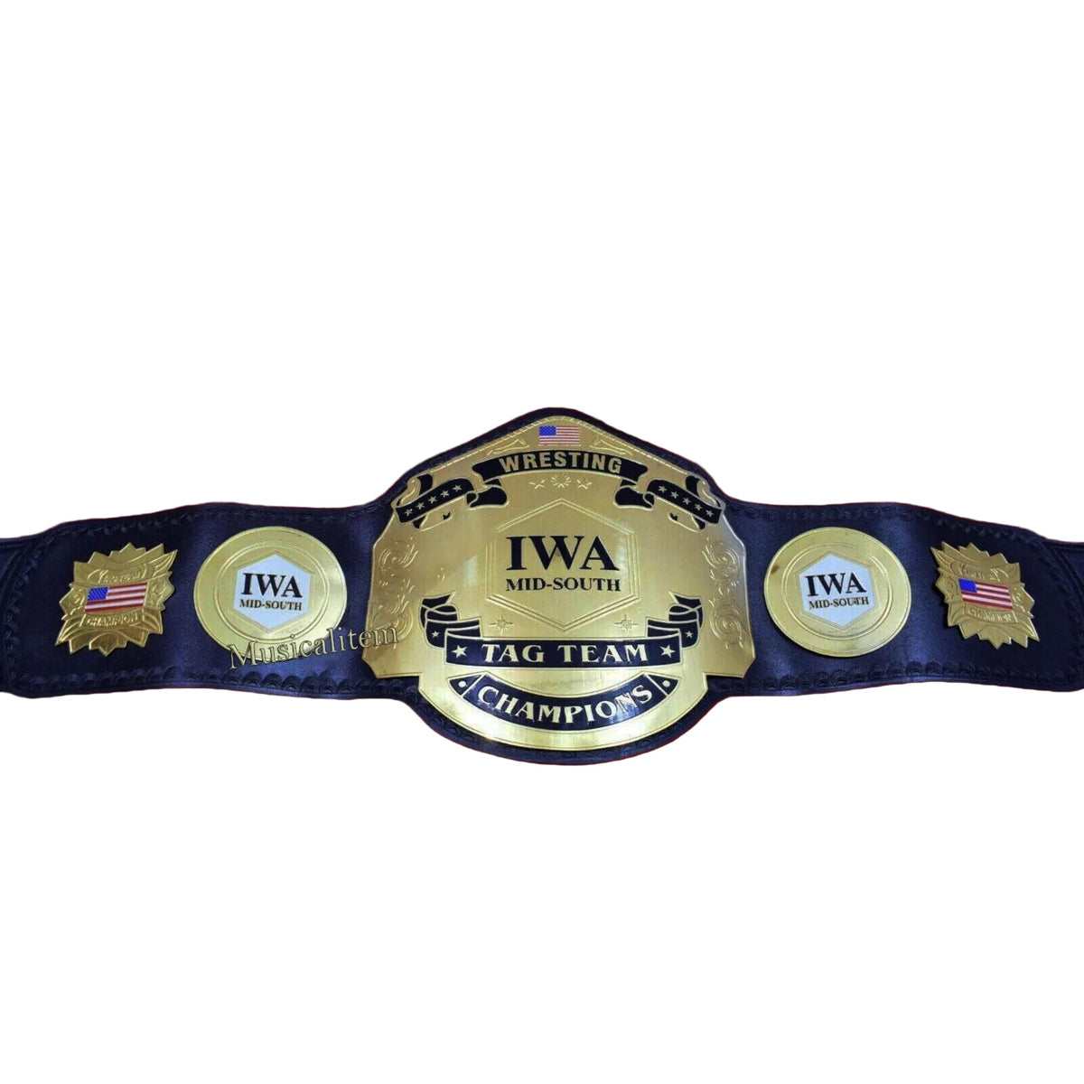 IWA Mid South Tag Team Wrestling Championship Inspired Title Belt - photo 1 of 7 | Brex International