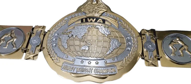 IWA World Junior Jr. Mid Heavyweight Wrestling Champion Inspired Belt - photo 2 of 2 | Brex International