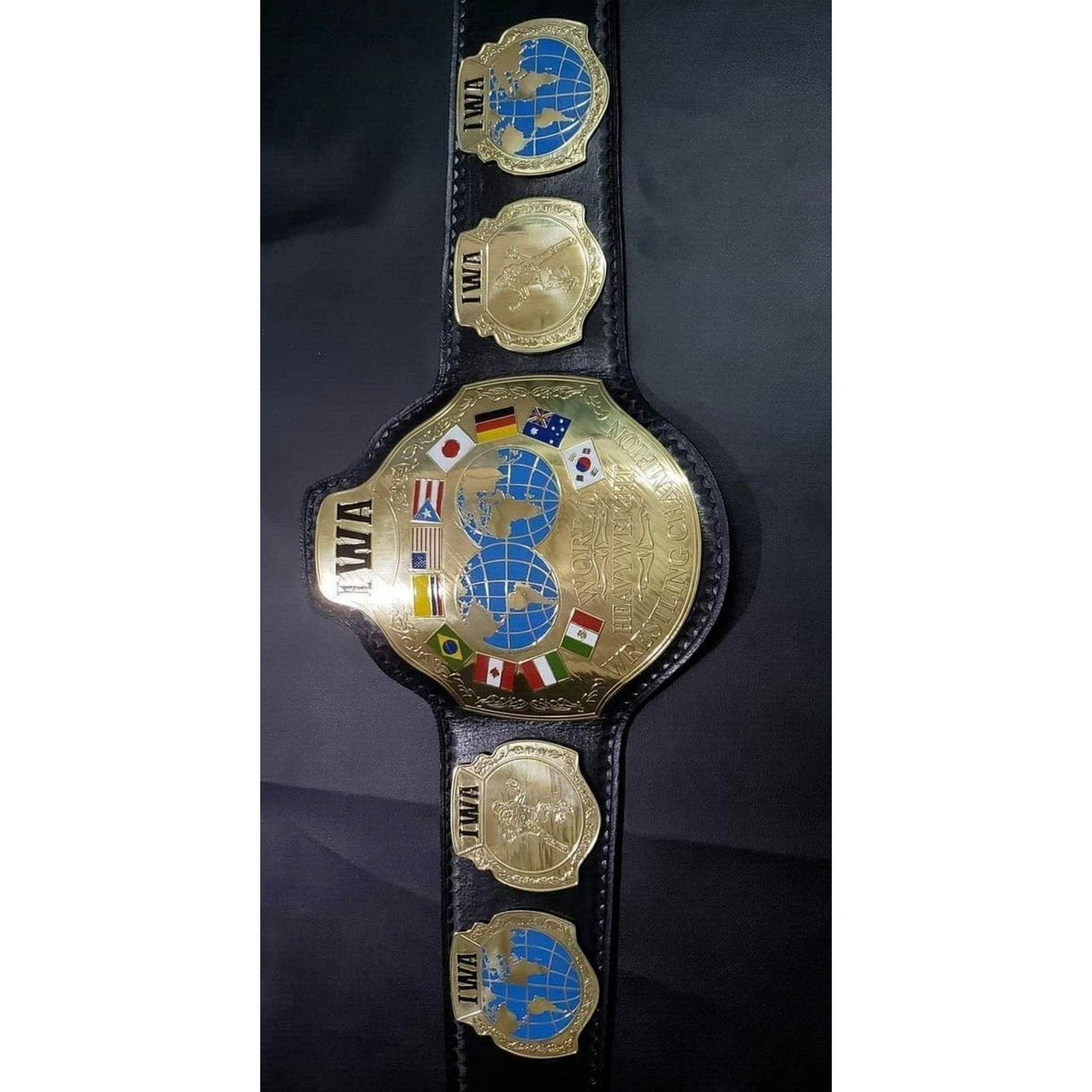 IWA Wrestling Championship Inspired Collectible Title Belt - photo 2 of 4 | Brex International