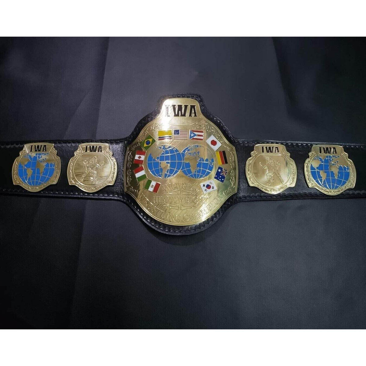 IWA Wrestling Championship Inspired Collectible Title Belt - photo 3 of 4 | Brex International