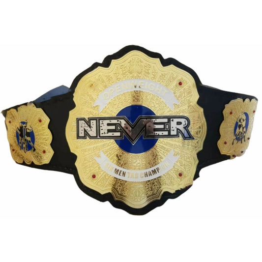 IWGP NEVER Openweight 6-Man Tag Team Championship Inspired Title Belt - photo 1 of 4 | Brex International